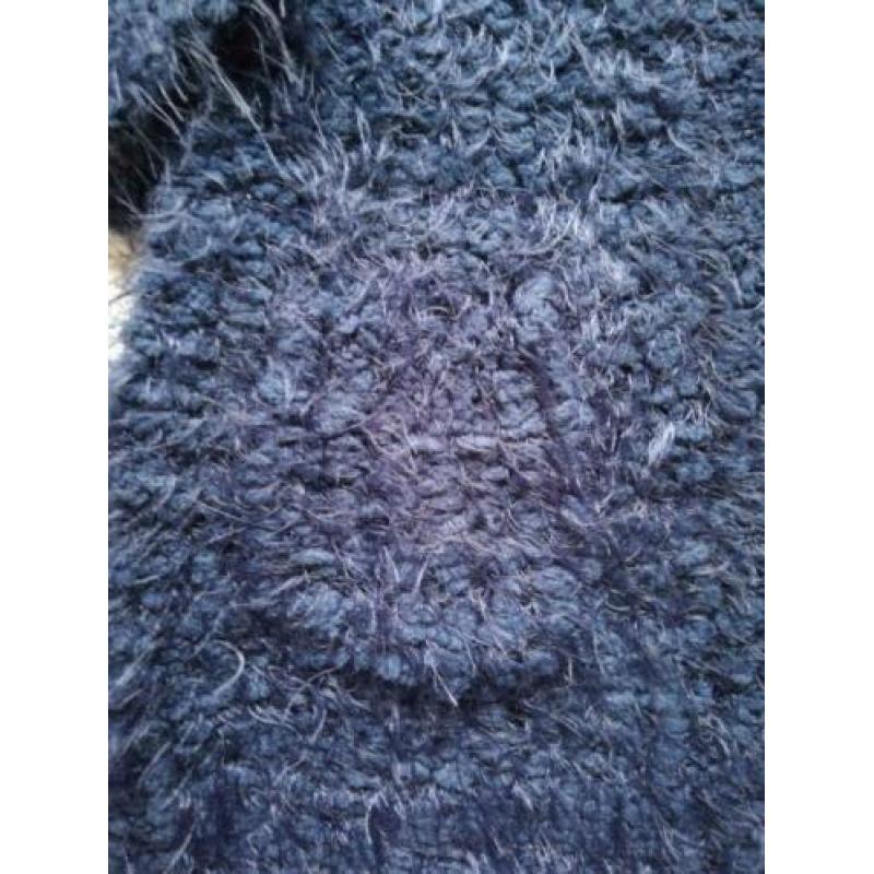 Bnosy b.nosy fluffy zacht harig vest blauw mt 86/92 NIEUW