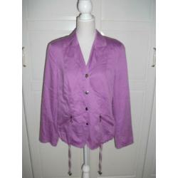 Frank Walder nieuwe lila paarse (regen) jas,maat 44 L of XL