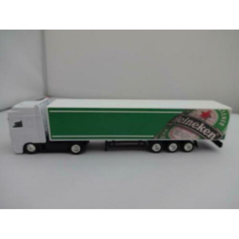 3 x DAF 95 vrachtautos met oplegger JAN LINDERS-MARS-HE 1/87