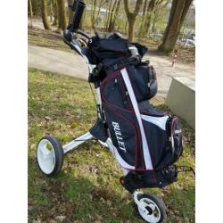 Golf kar met tas en set compleet