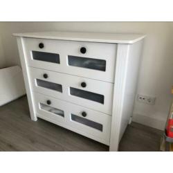 Witte kast + commode