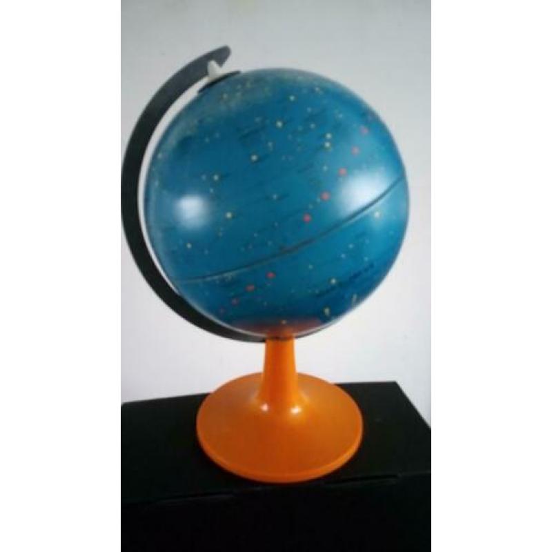 Mooie vintage metalen sterrenglobe