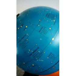 Mooie vintage metalen sterrenglobe