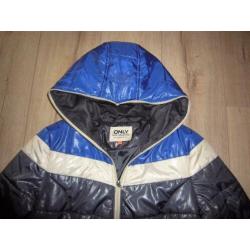 ONLY gewatteerde winterjas jack NIEUW blauw maat M