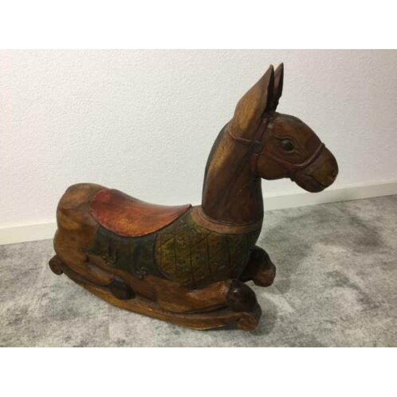 Massief houten paard