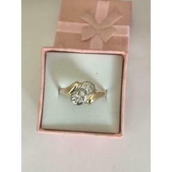 Mooie 14 karaat gouden ring