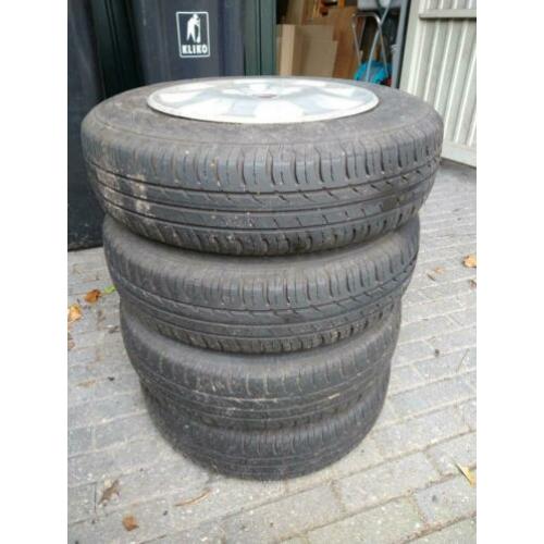 Set wielen Fiat Panda 155/80/13