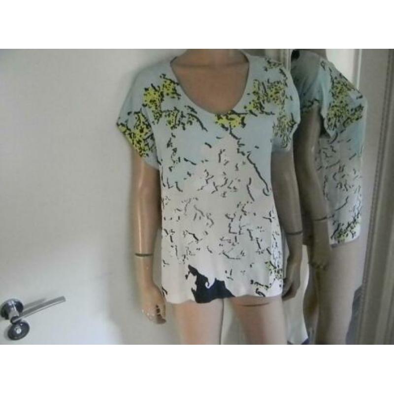 DIANE von FÜRSTENBERG mooie zijden blouse MT L ALS NIEUW