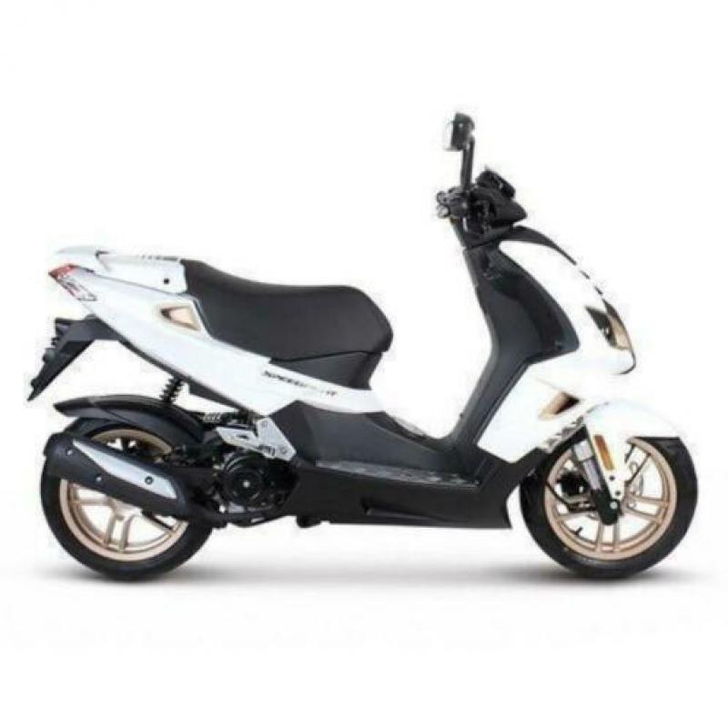 Peugeot Speedfight 4 pure wit-goud 45 KM