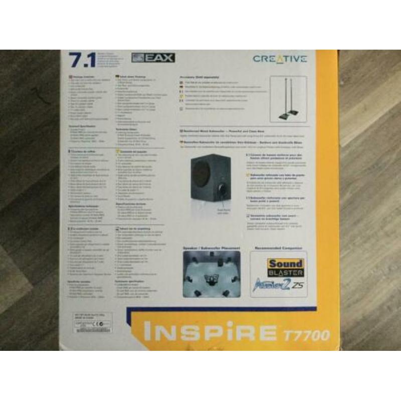 Inspire T7700 luidspreker 7.1 creative