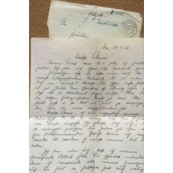 WO2 DUITS Feldpost met inhoud 1945 - Kriegsmarine - FLAK