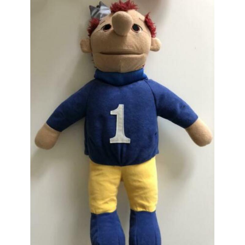 Zandkasteel knuffels Koning Koos, Zaza en Toto