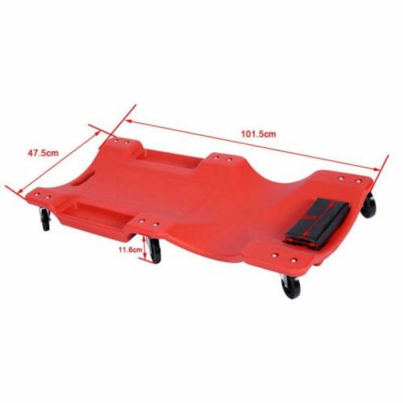 Monteursbed | Rood | 102 x 48 x 12 cm