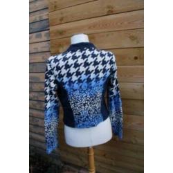 Vest/ Jasje blauw panter Enjoy mt XL