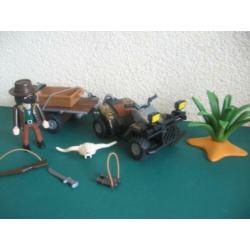 Playmobil 4834 Ranger op quad + trailer Thema: Safari