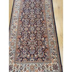 Vintage handgeknoopt perzisch tapijt loper herati 205x71