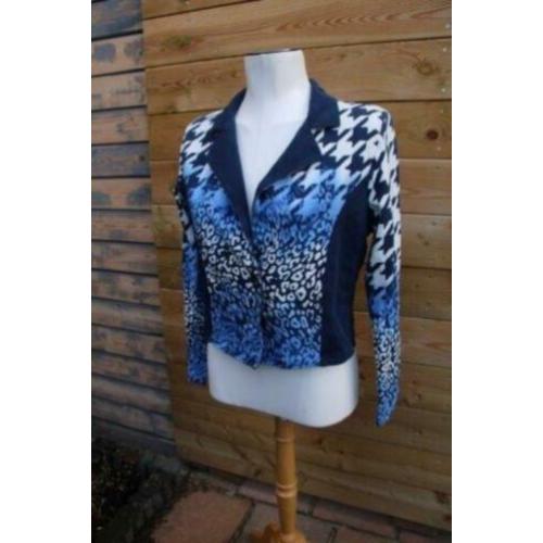 Vest/ Jasje blauw panter Enjoy mt XL