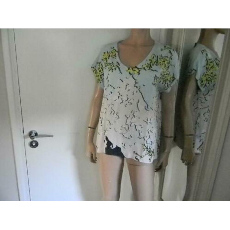 DIANE von FÜRSTENBERG mooie zijden blouse MT L ALS NIEUW