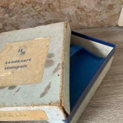 Landkaart stempel Wereld vintage schoolstempel
