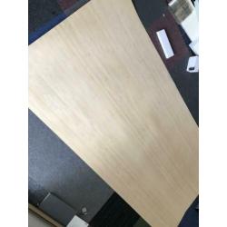 2 grote fineerplaten Bamboe en Essen