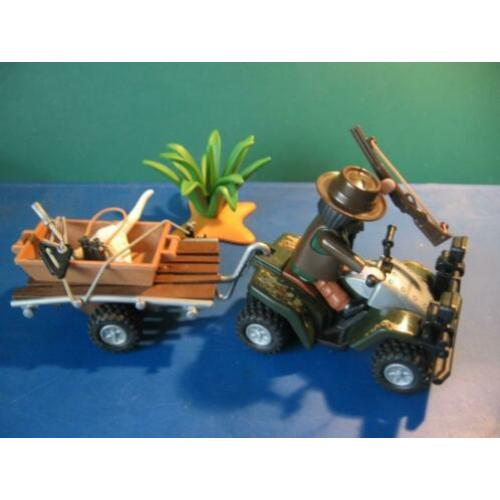 Playmobil 4834 Ranger op quad + trailer Thema: Safari