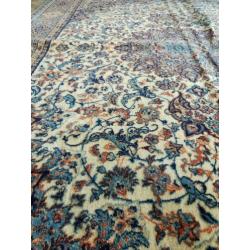 Wollen tapijt parchtige Turquaz kleuren