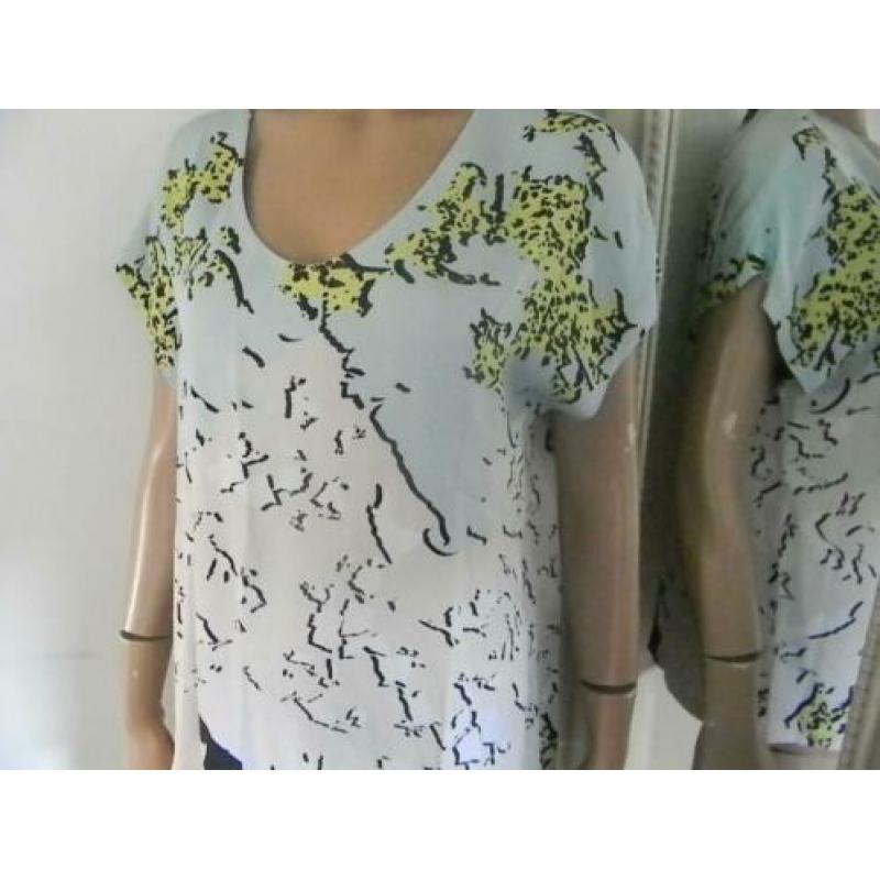 DIANE von FÜRSTENBERG mooie zijden blouse MT L ALS NIEUW