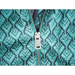 COSTES, sportief groen vestje met ingeweven print, mt. M.
