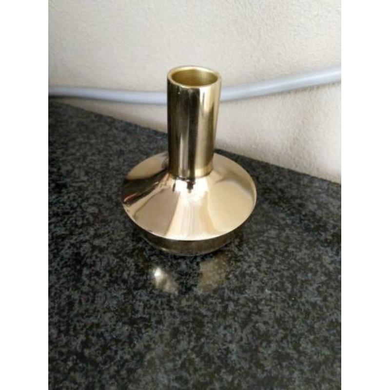 Kandelaars / kaarsenhouders zwart-goud