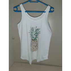 Witte top ananas ?? Een hele fijne stof!!