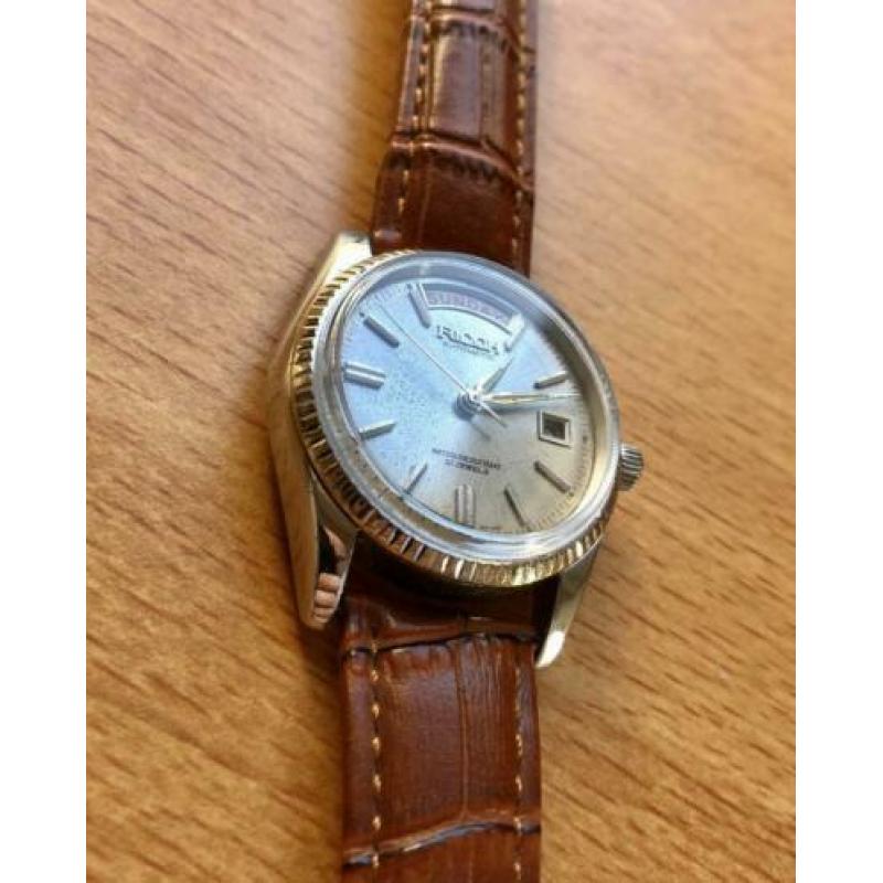 Ricoh Day Date automatic 21 Jewels daydate flutted bezel