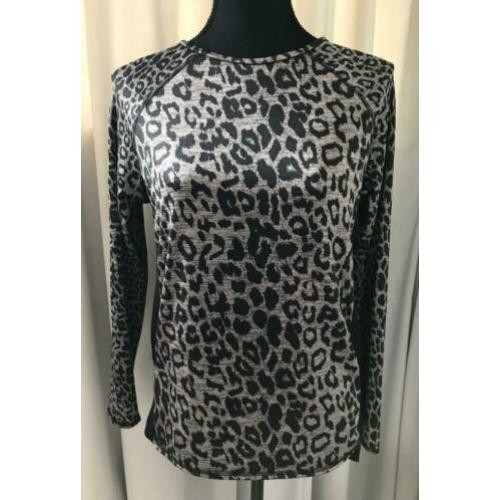 Panterprint/leopard top ZARA lange mouw maat S