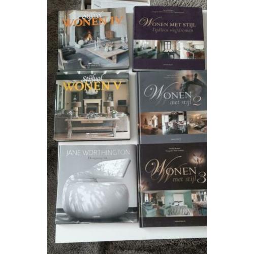Luxe woonboeken diverse 9 stuks