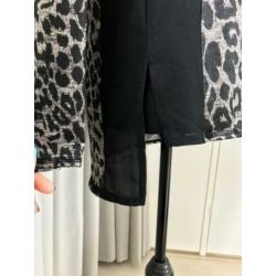 Panterprint/leopard top ZARA lange mouw maat S