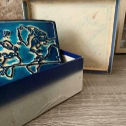 Landkaart stempel Wereld vintage schoolstempel