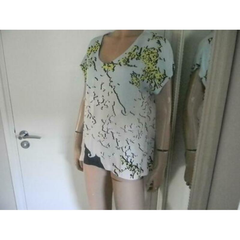 DIANE von FÜRSTENBERG mooie zijden blouse MT L ALS NIEUW