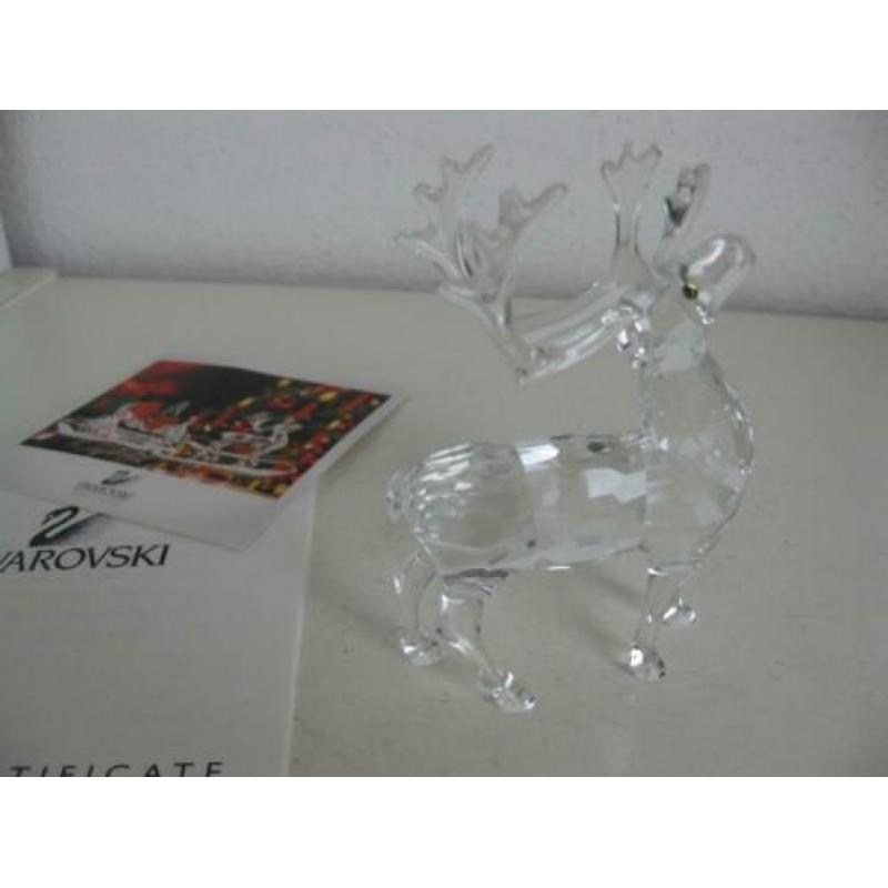 Rendier. In originele verpakking. Met certificaat.Swarovski.