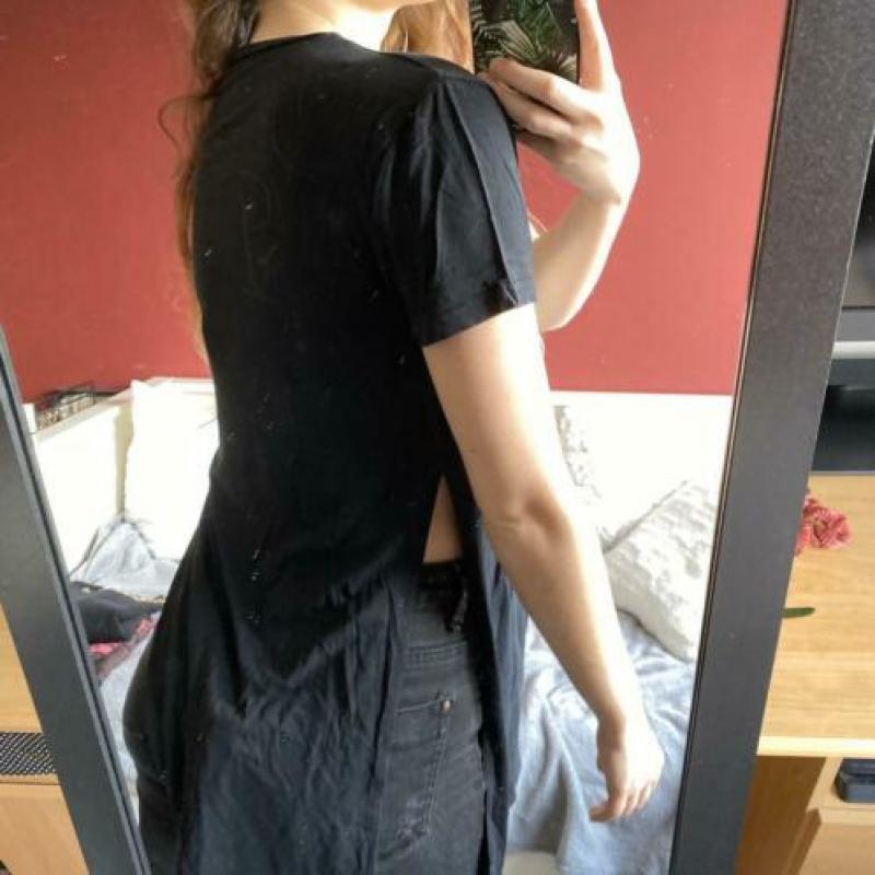 Zwart shirt | Keep it classy, sassy, little nasty | Maat XS