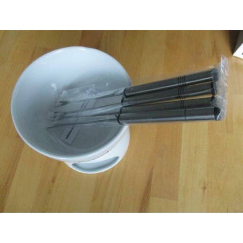 chocolade fondue set NIEUW in doos, ook leuk als kado