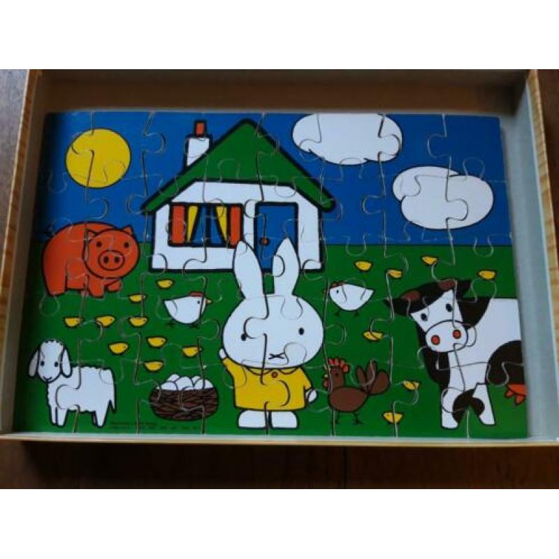 3x Nijntje Dick Bruna puzzel vloer puzzle hout