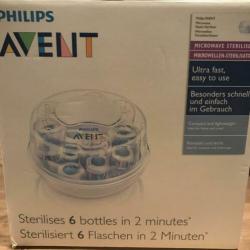AVENT magnetronsterilisator, flessenwarmer en flessen