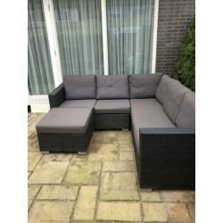 Wicker Loungeset met all weather kussens