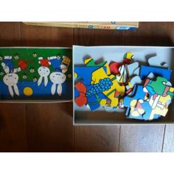 3x Nijntje Dick Bruna puzzel vloer puzzle hout