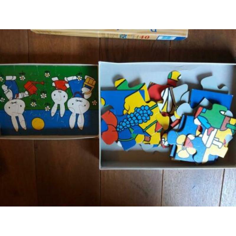 3x Nijntje Dick Bruna puzzel vloer puzzle hout