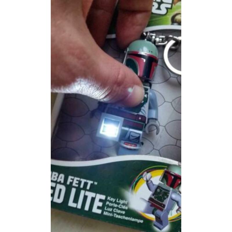 Star Wars Lego Boba Fett LED Lite *NIEUW* sleutelhanger