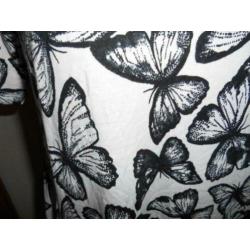 Jurk wit vlinders Sara Lindholm mt 42 AANBIEDING