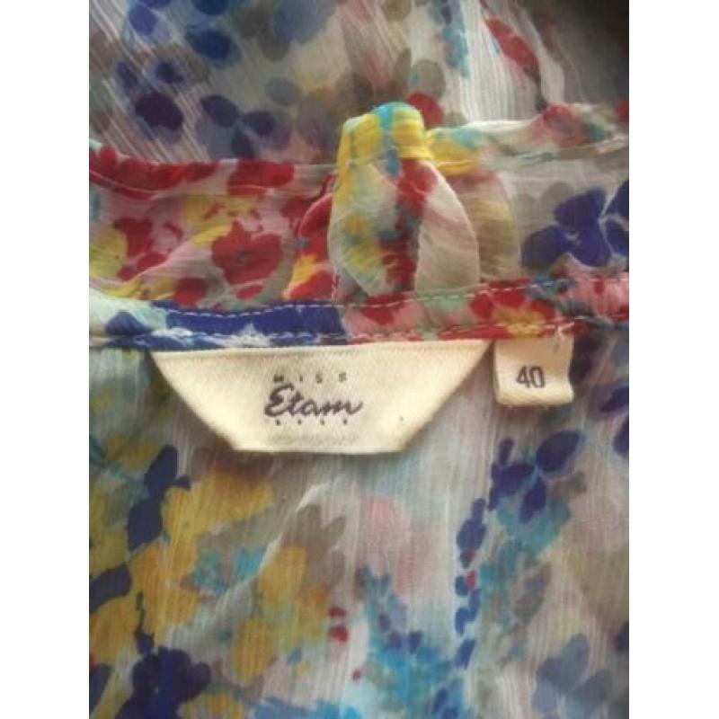 Vrolijke blouse van MISS ETAM..mt:40