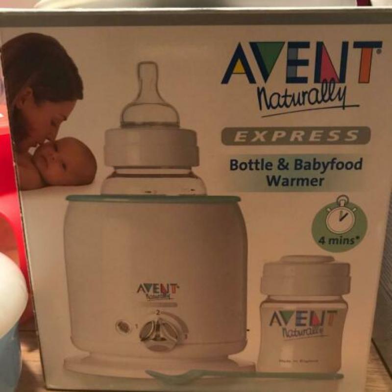 AVENT magnetronsterilisator, flessenwarmer en flessen