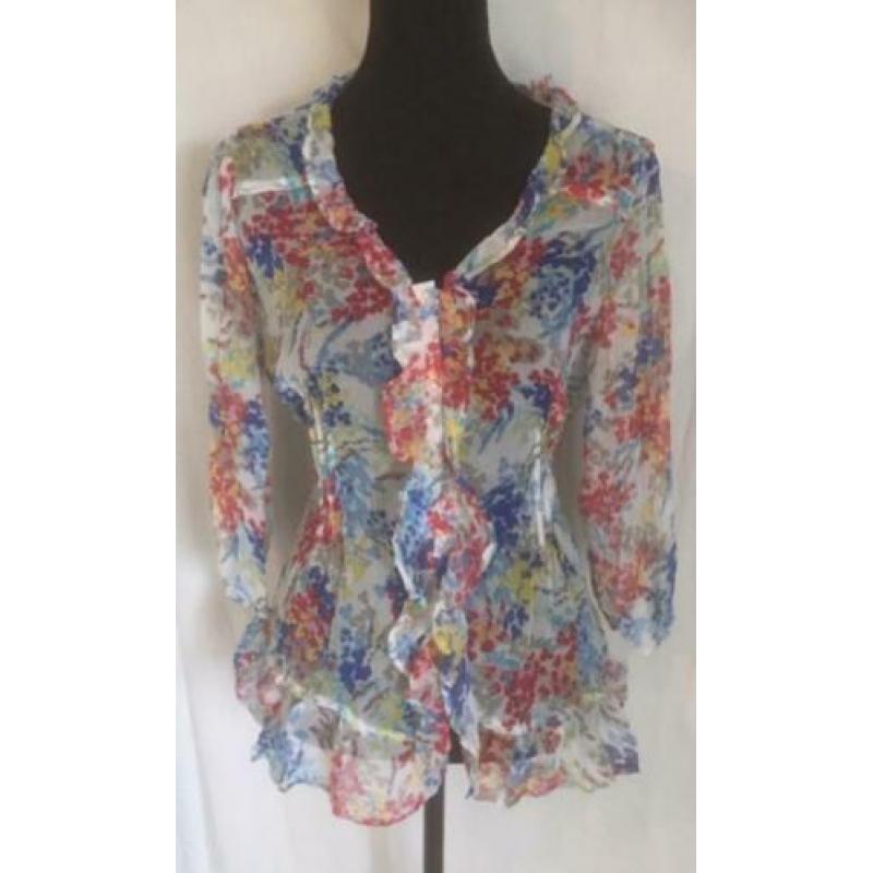 Vrolijke blouse van MISS ETAM..mt:40