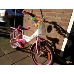 Meisjesfiets roze 16 inch